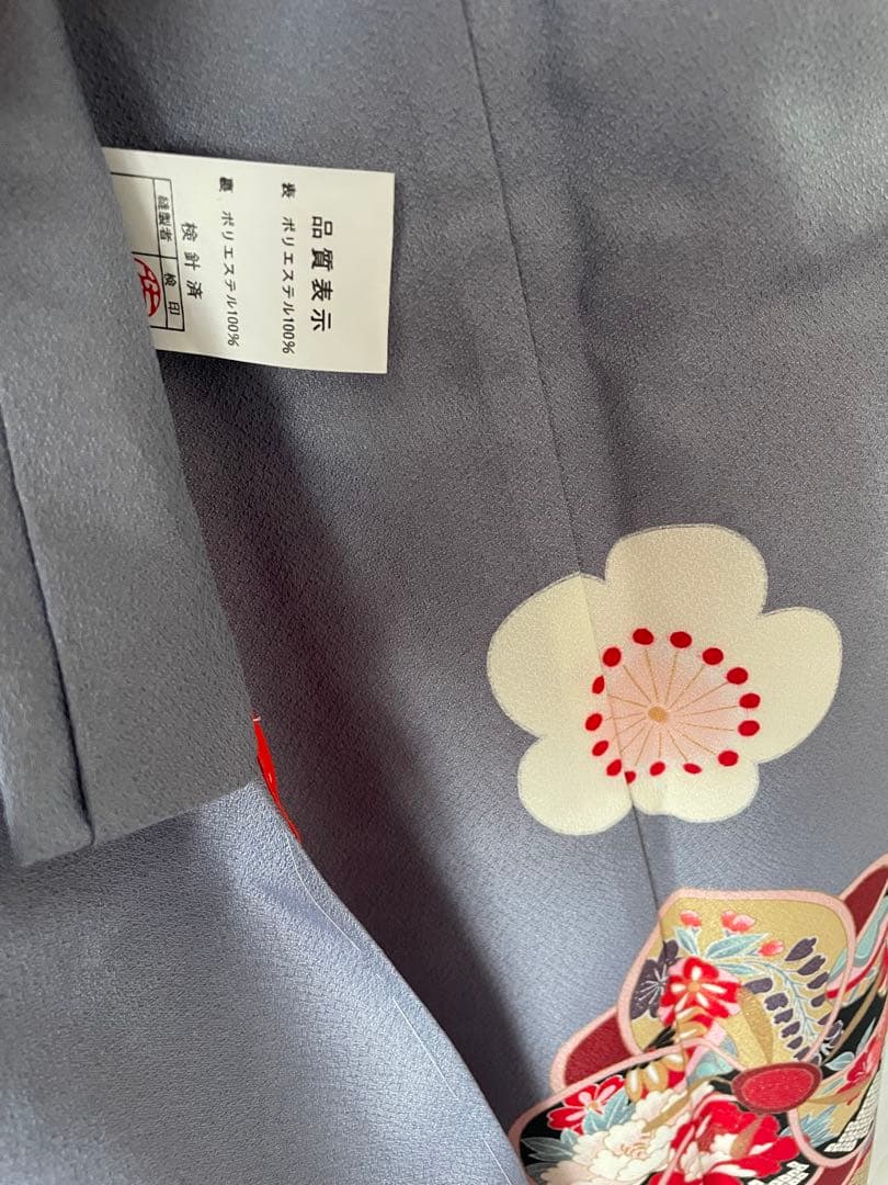 七五三　7歳　お着物セット　　つまみ細工の髪飾りセット