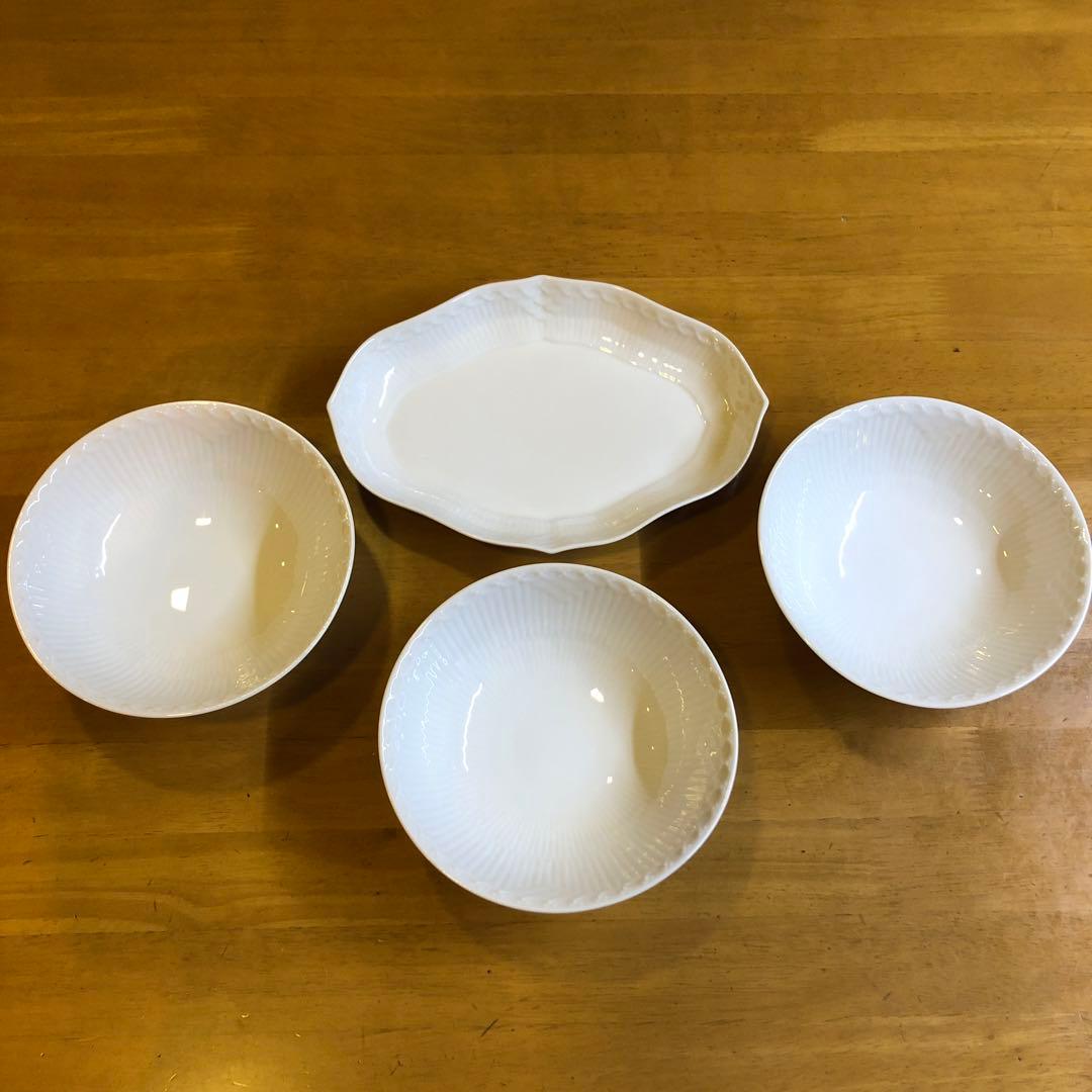 ロイヤルコペンハーゲン　ホワイトフルーテッド　353 574 4つセット