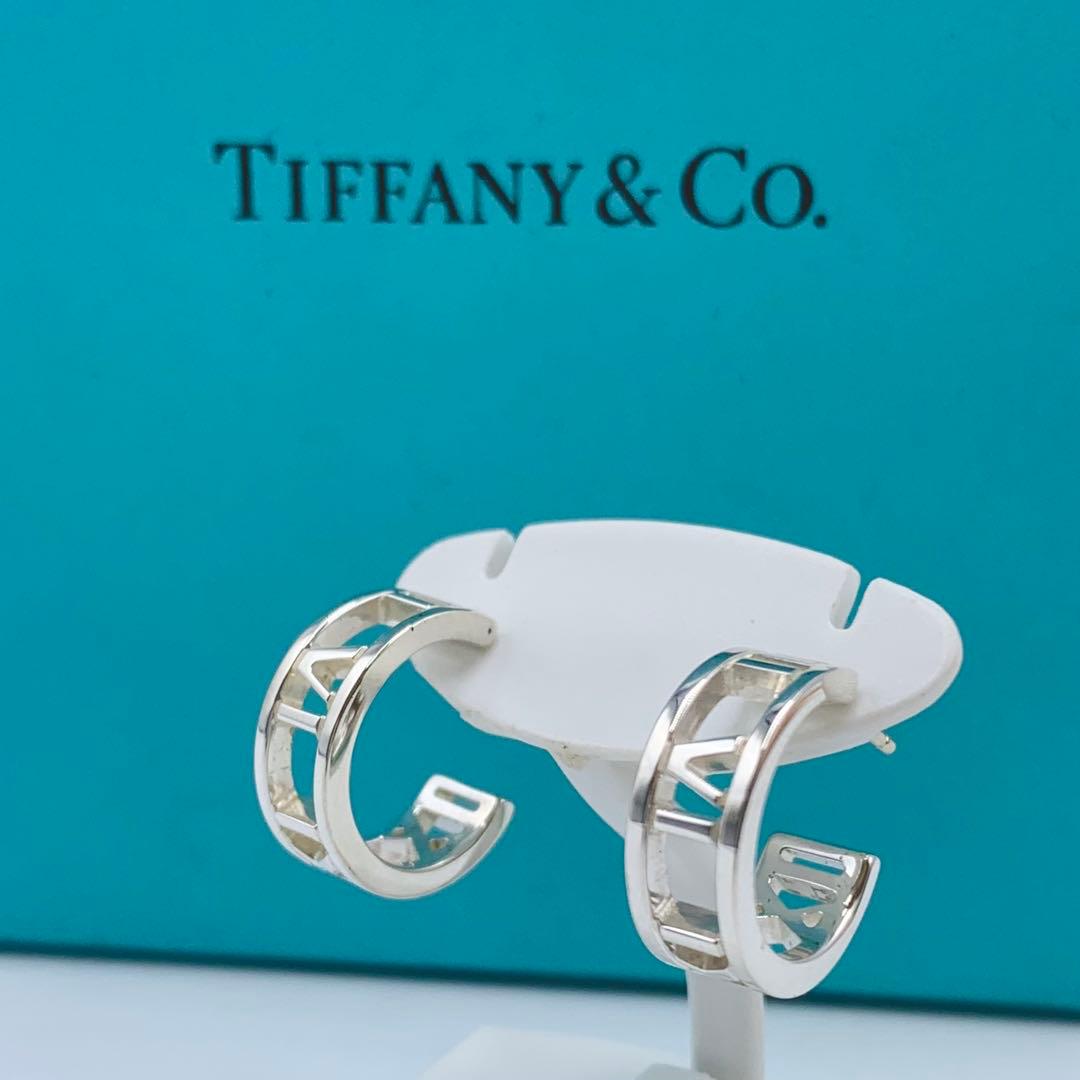 【超美品/箱付き】ティファニー　ピアス　アトラス　フープ　両耳　オシャレ　925