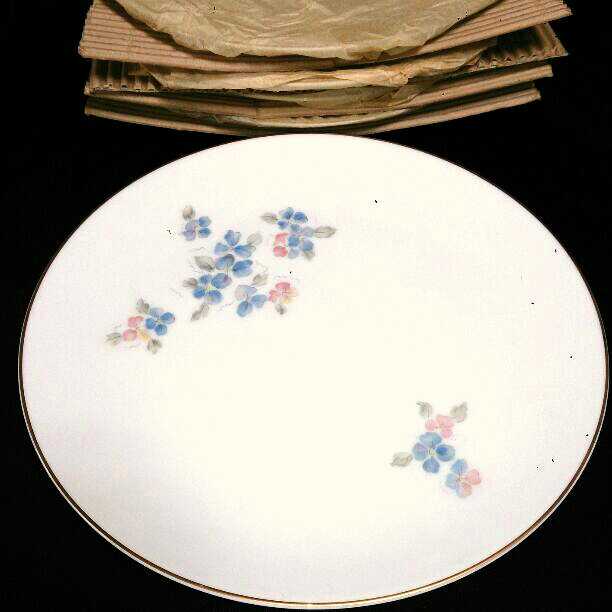 昭和レトロ☆ノリタケ プリンセスシリーズ第二弾21㎝大皿５枚☆美智子さまイメージ