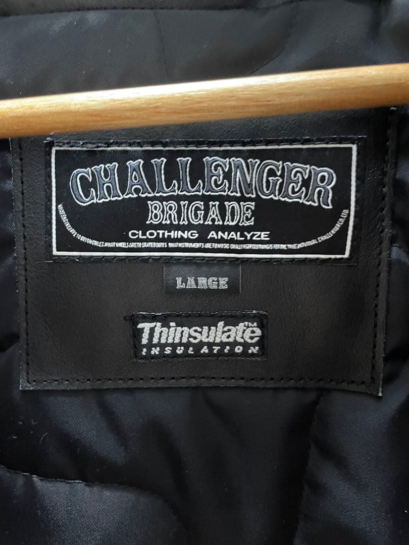 【@R】CHALLENGER シングル レザー ライダース ジャケット L