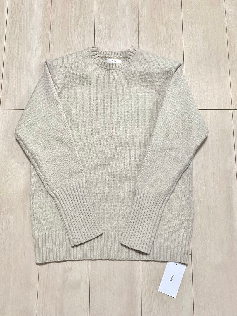 【新品タグ付】anuke Padin Over Knit オフホワイト