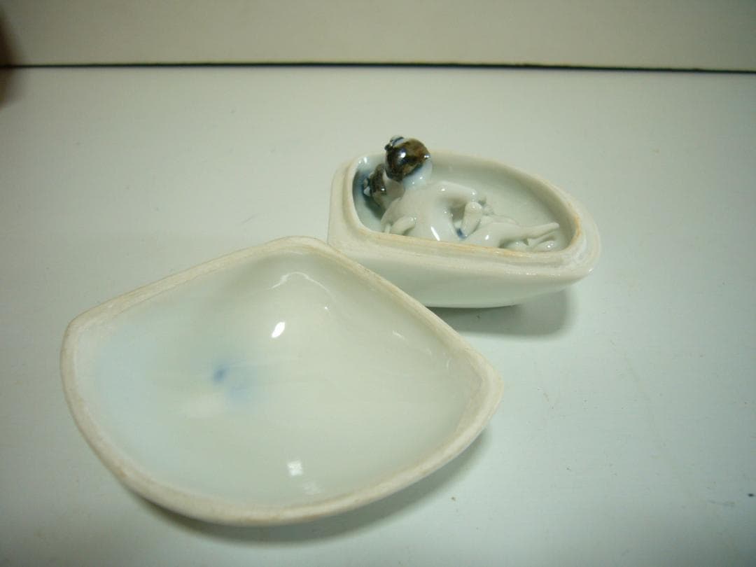 香合 貝合せ 春画 磁器 色絵 枕絵 隠し春画