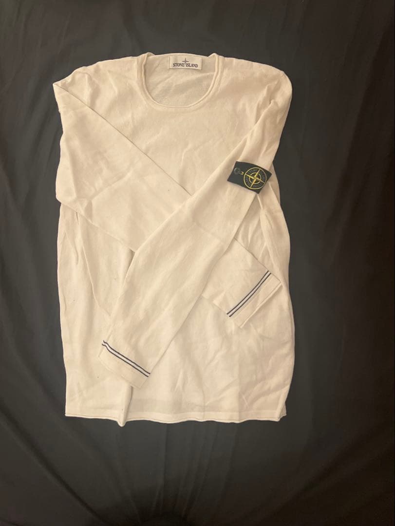 STONE  ホワイト長袖カットソー L