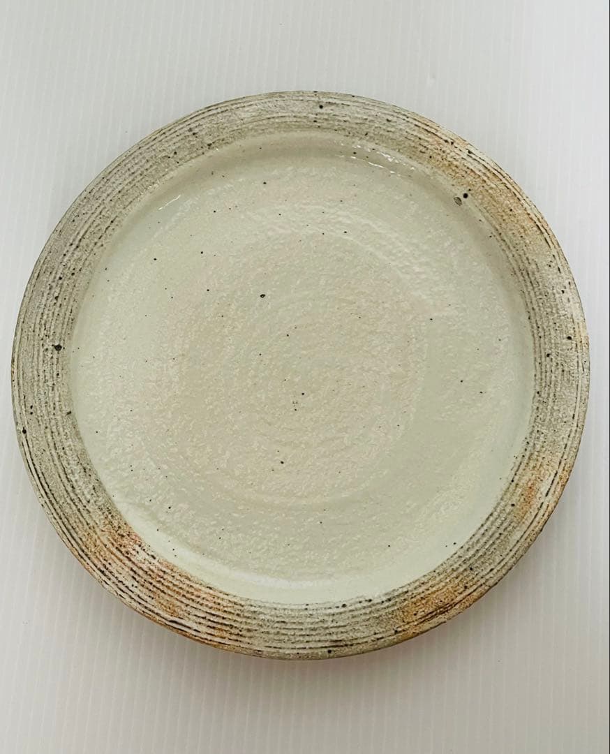 未使用品信楽焼古谷製陶所　古谷浩一作粉引皿まとめて5点