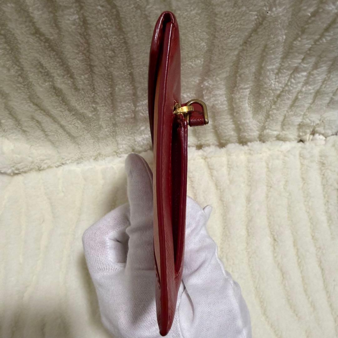✨️極美品✨️プラダ 長財布 エンベロープ メタルロゴ サフィアーノレザー レター型