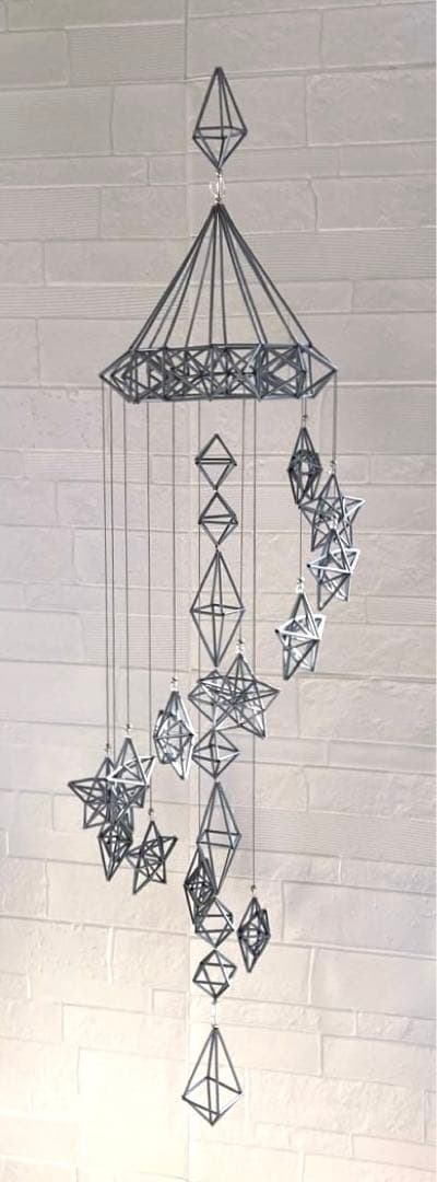 ヒンメリ✳︎シルバー✳︎スターダストメリーゴーランド✳︎大型モビール