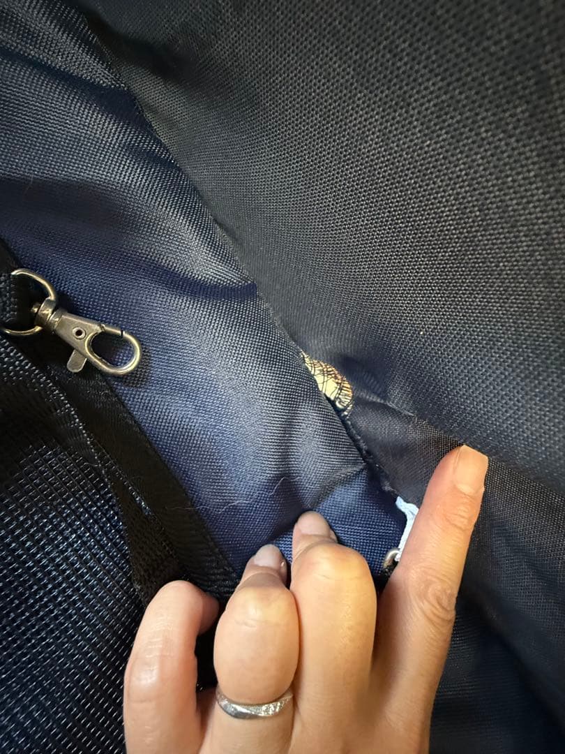 DOG DEPT ペットカート ネイビー/レッド