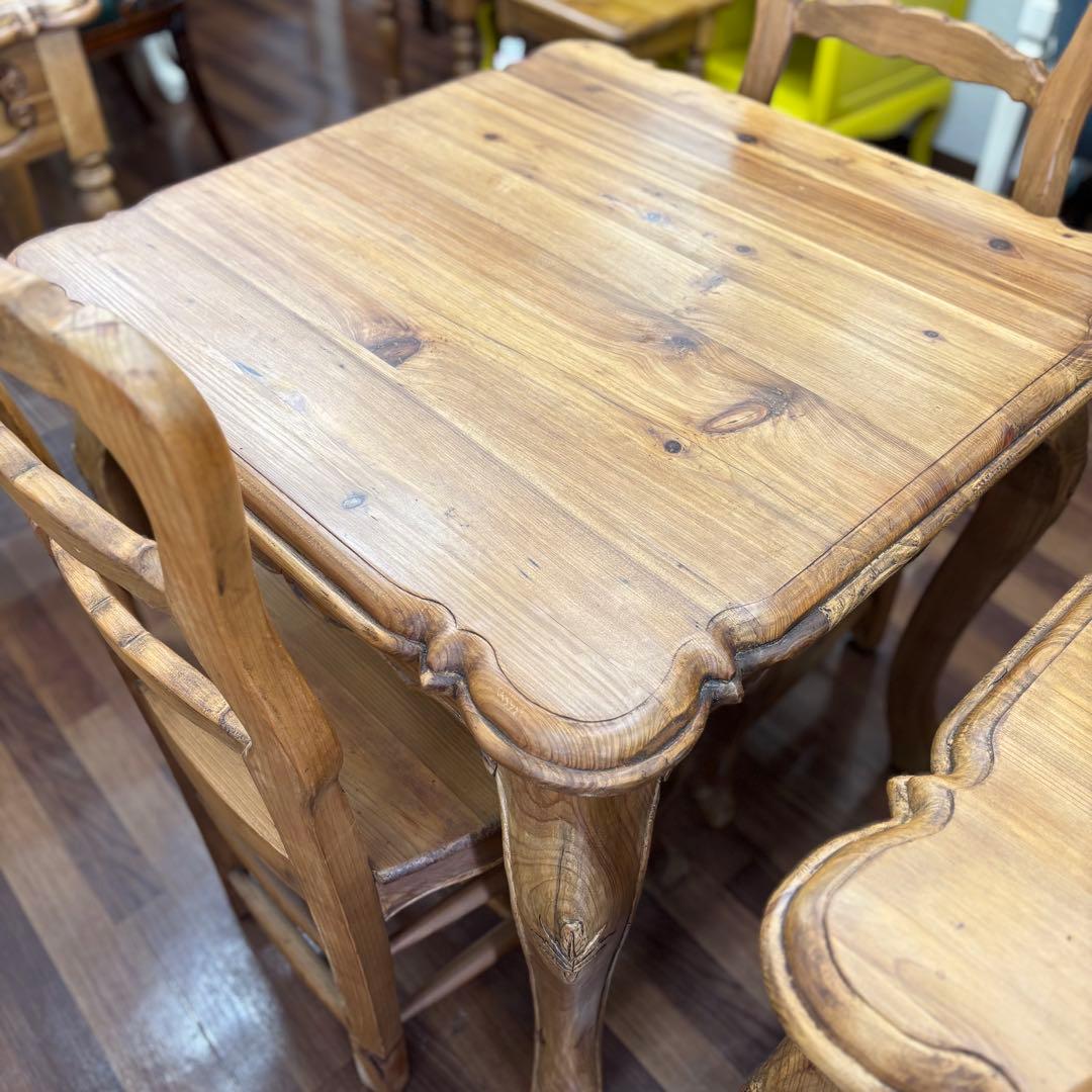 3点セット 正方形 モンサンミッシェル　ダイニングテーブル