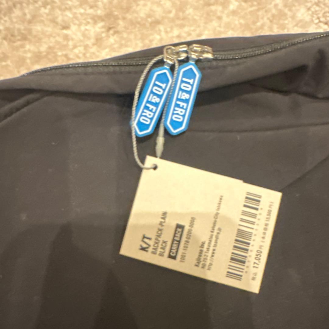 【新品タグ付き】TO&FRO リュック　ブラック
