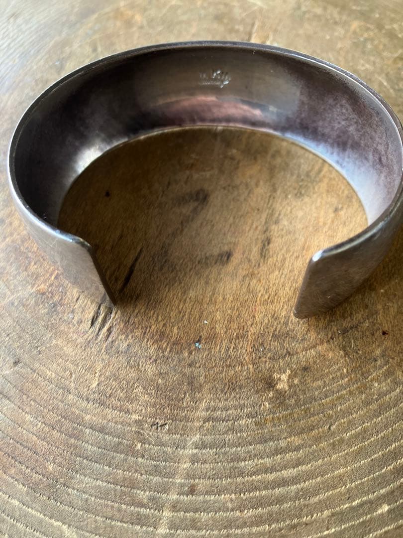 50's インディアンジュエリー　スターリングシルバー　バングル