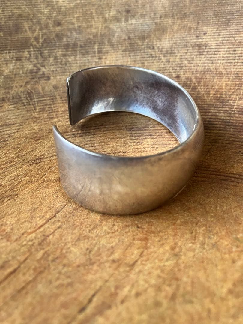 50's インディアンジュエリー　スターリングシルバー　バングル