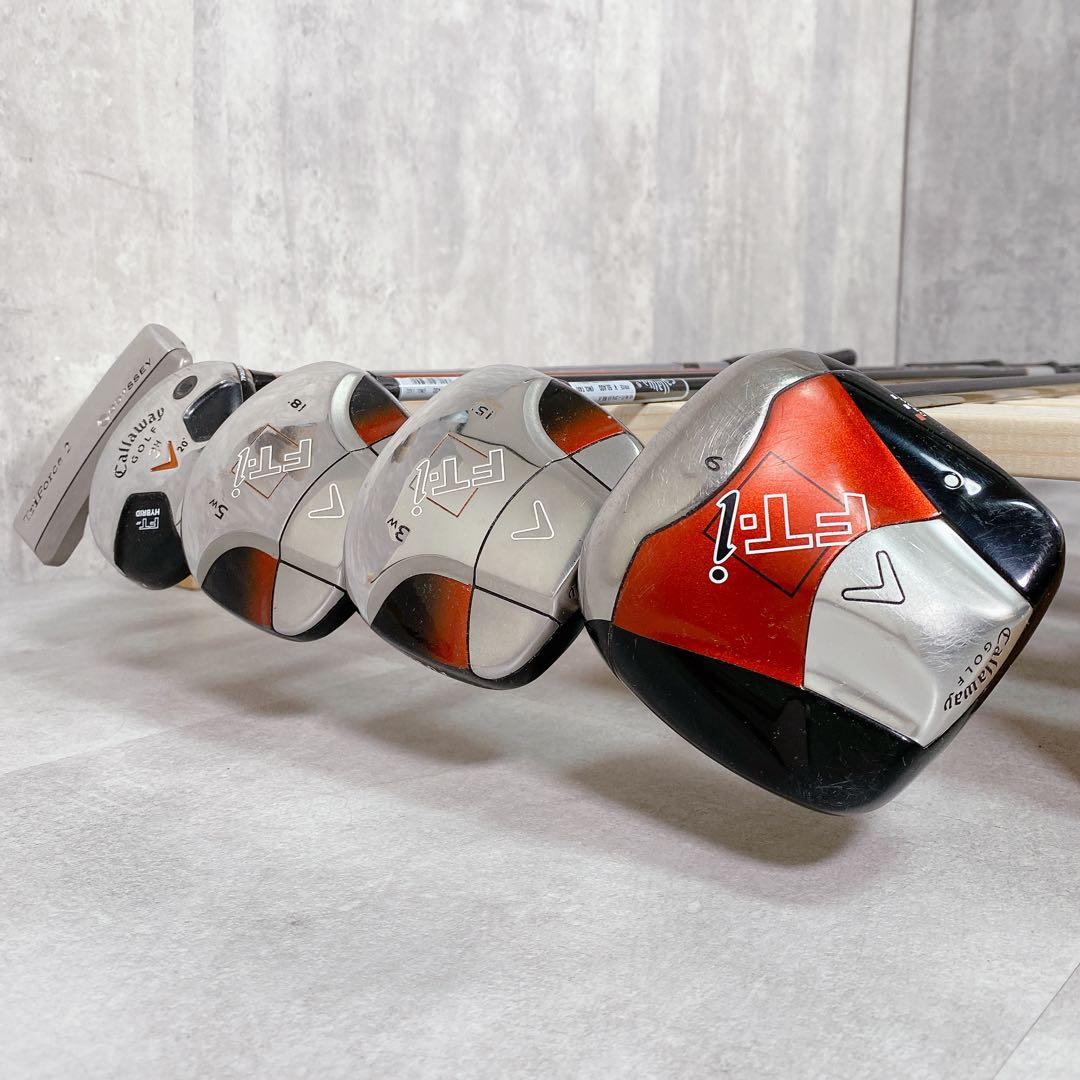 T168 キャロウェイ ゴルフクラブ メンズ フルセット FT-i 黒 初心者