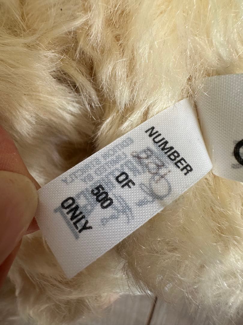 メリーソート写真チーキー2体セット　ピンクリボン　テディベア　ヴィンテージ双子