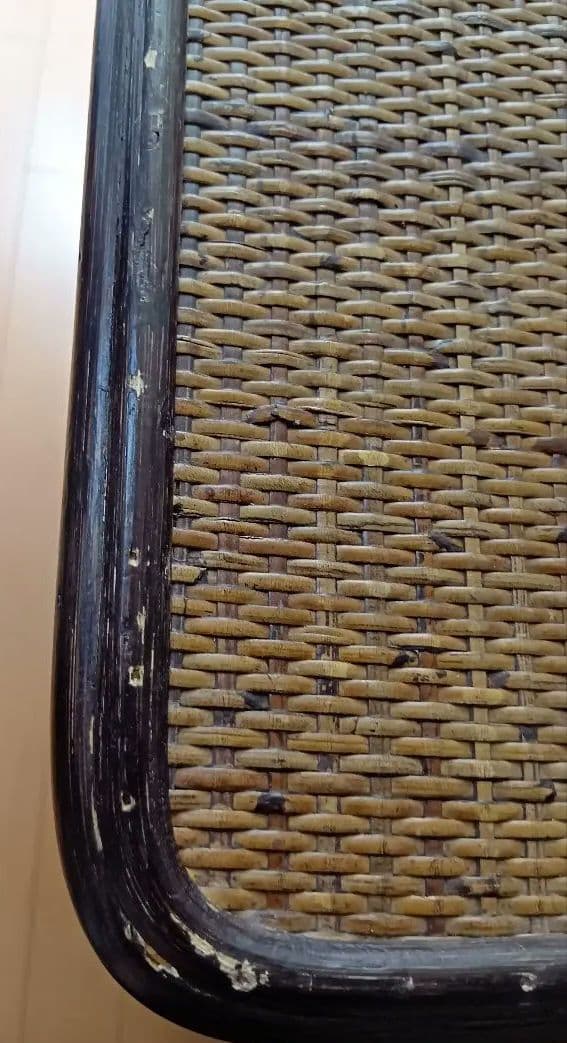 籐家具 ラタン 昭和レトロ エスニック アジアン　 キャビネット　ダークブラウン