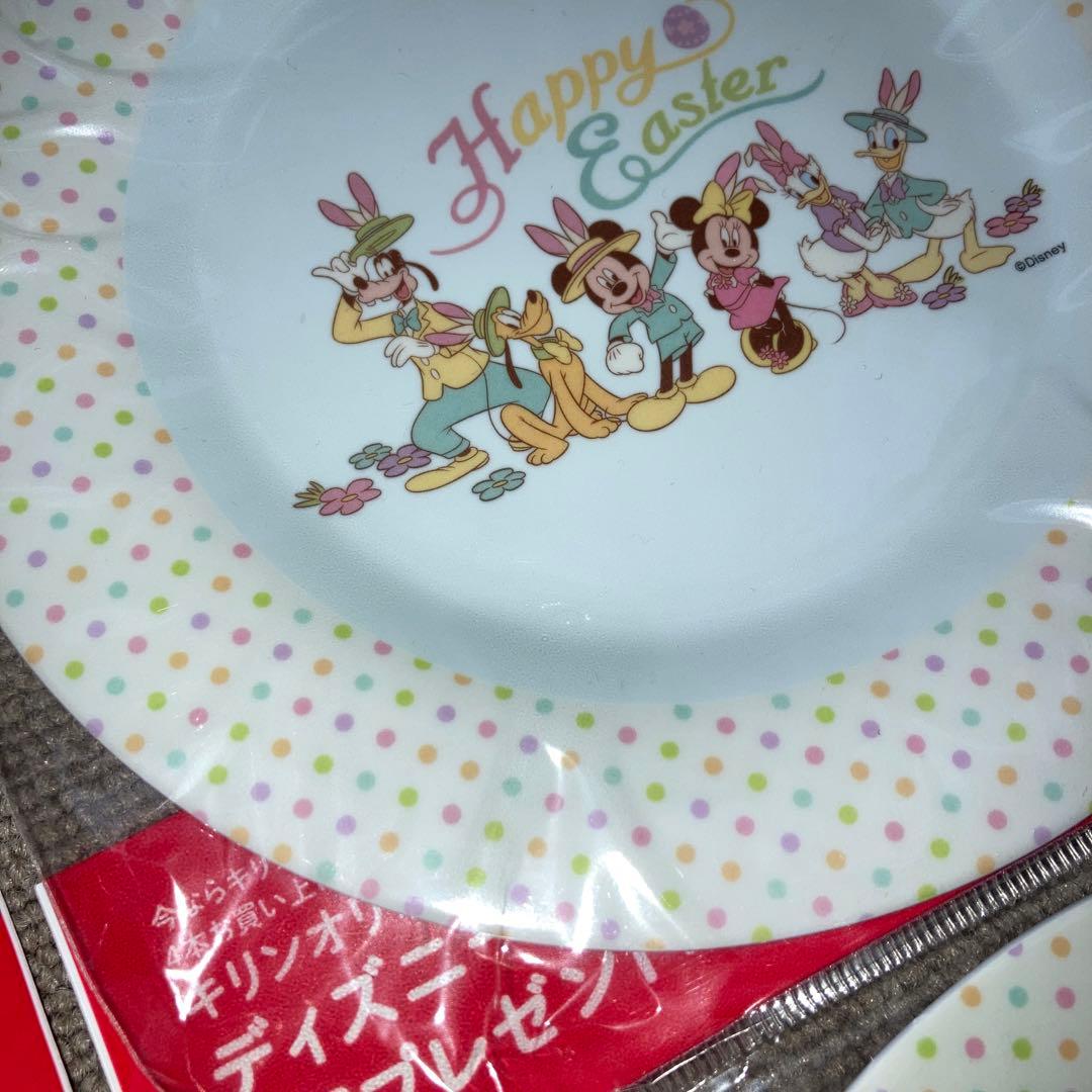 確認用♫ディズニー メラミン プレート お皿 4枚セット♪ 未使用 イースター