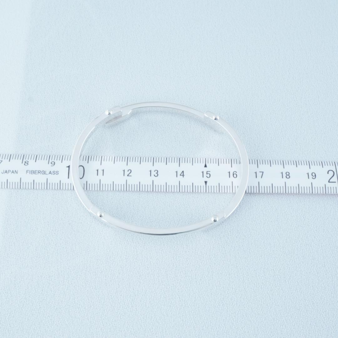 新品仕上 グッチ プレート ブレスレット バングル 925