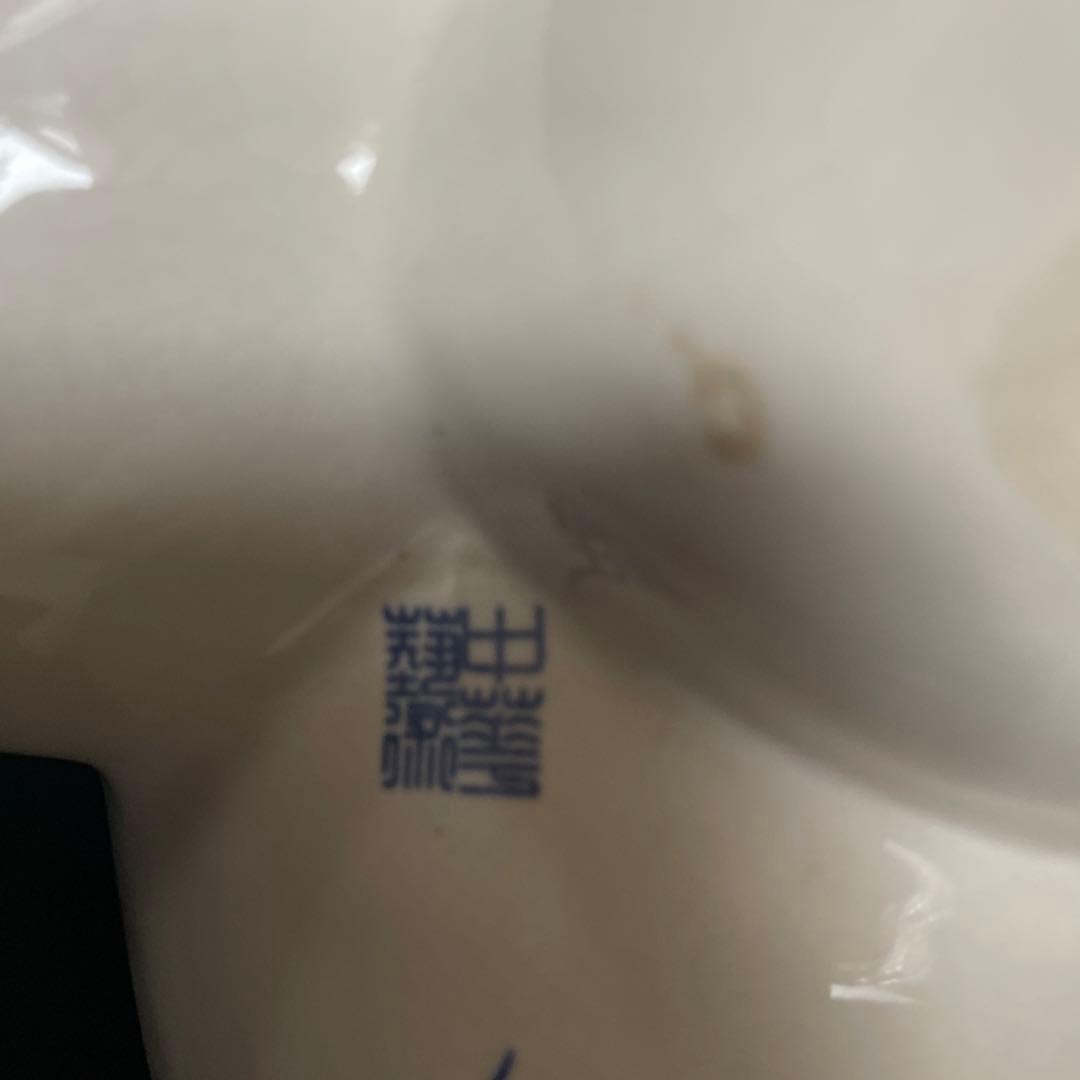 中国　骨董品　陶枕　女の子　唐子枕