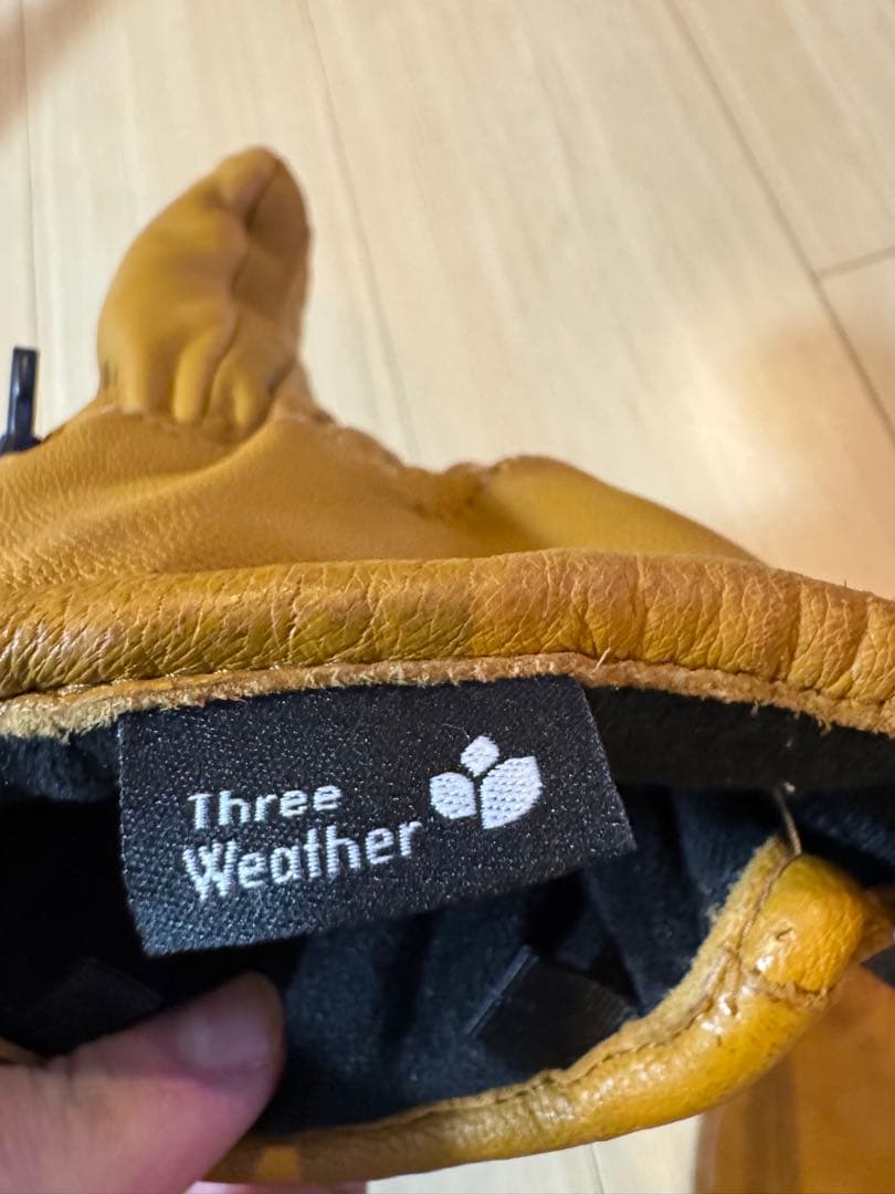 【最高級】レザー ミトン グローブ ブラウン GORE-TEX メンズ:Ｍ