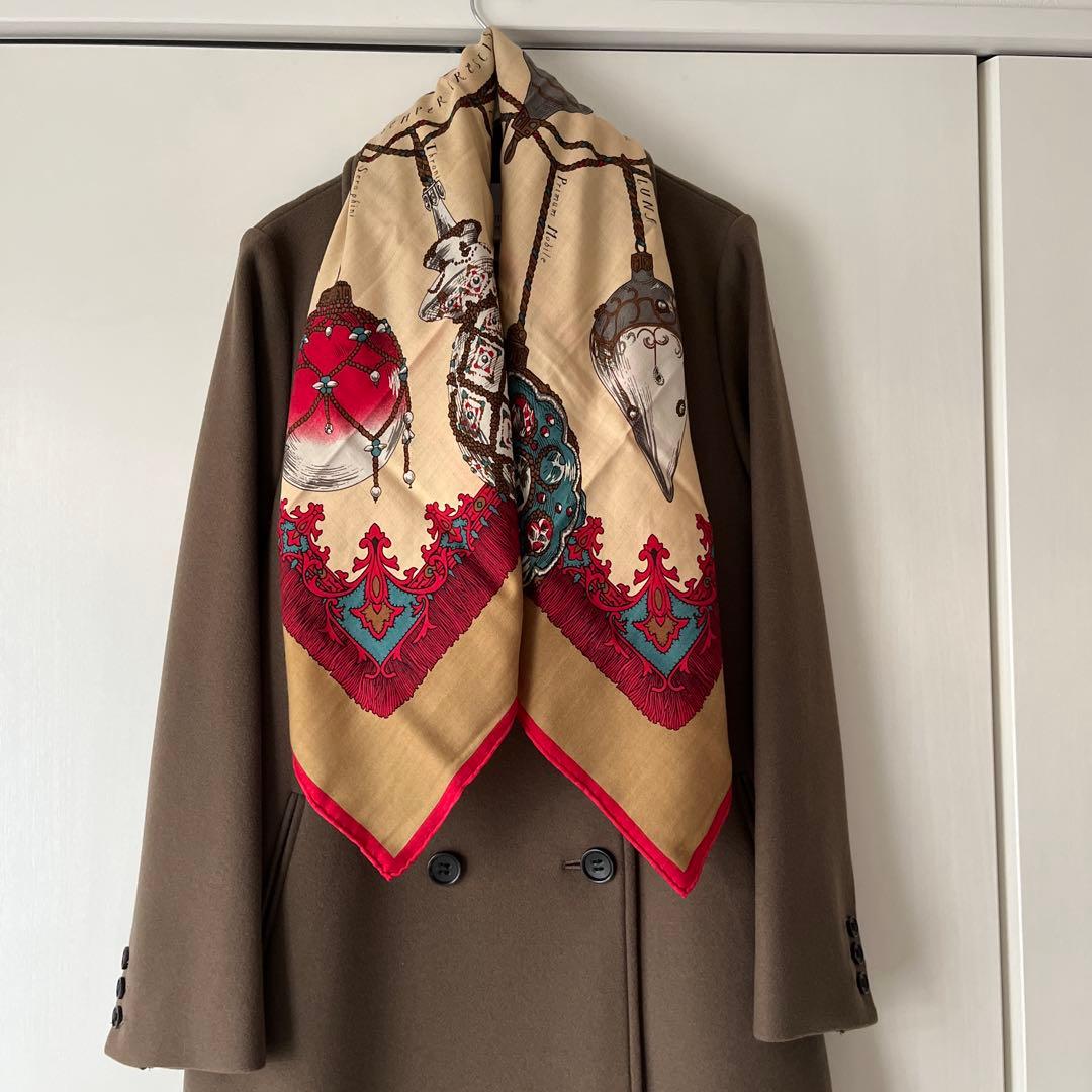 マニプリ　カシミア混スカーフ