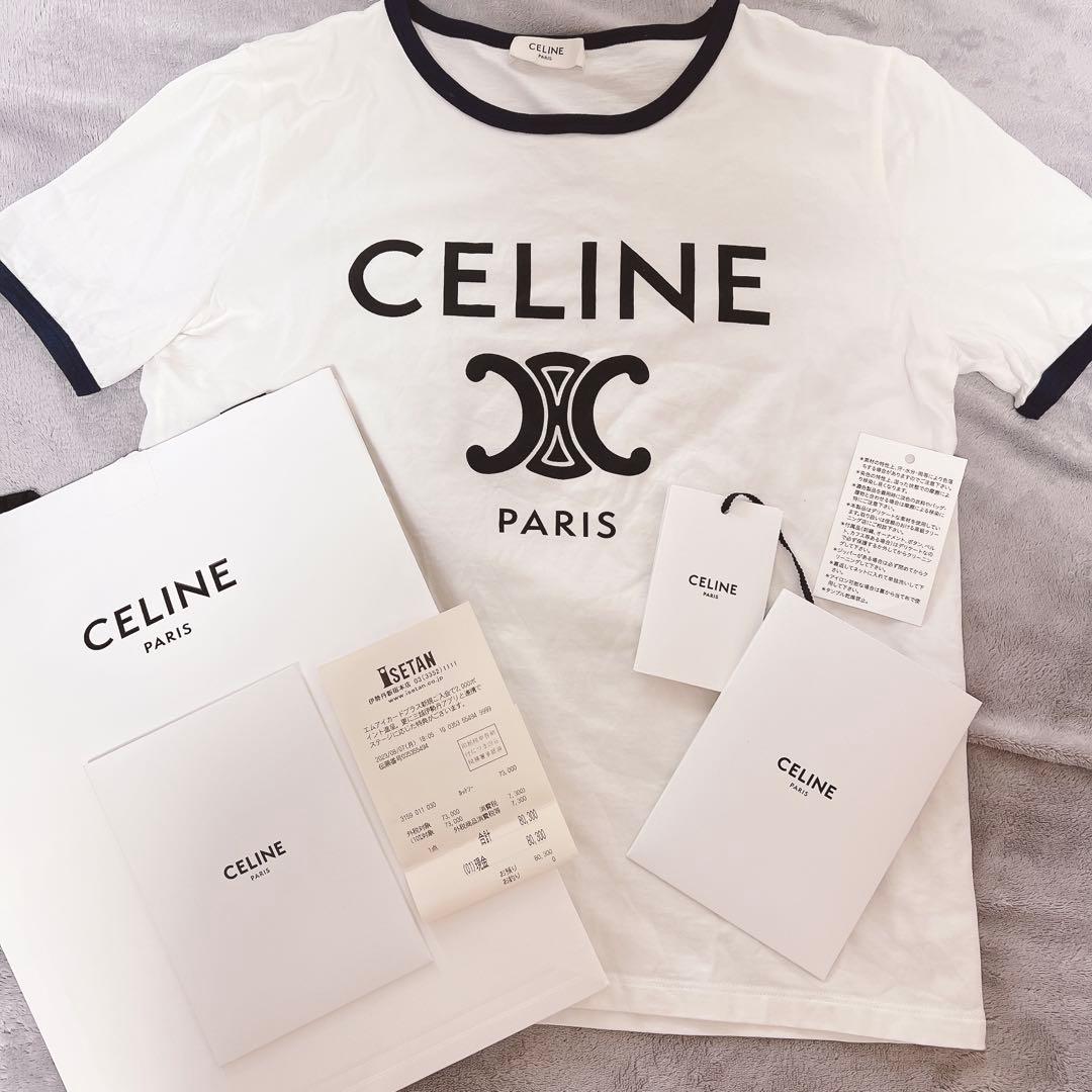CELINE PARIS Tシャツ/コットンジャージー