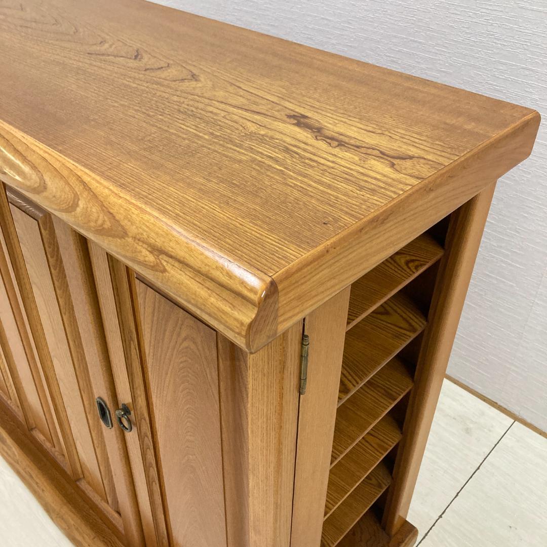 臼井家具工芸　十万石印　シューズボックス　下駄箱　150ｃｍ　和風