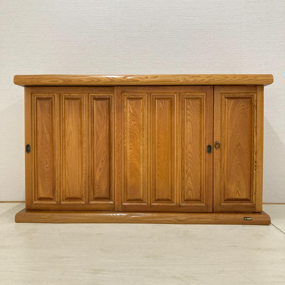 臼井家具工芸　十万石印　シューズボックス　下駄箱　150ｃｍ　和風