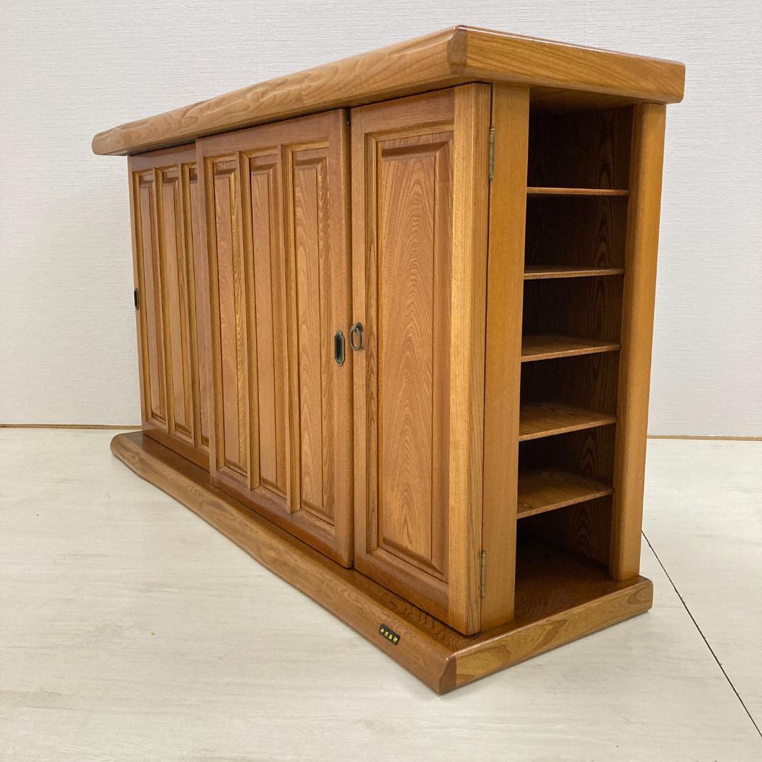 臼井家具工芸　十万石印　シューズボックス　下駄箱　150ｃｍ　和風