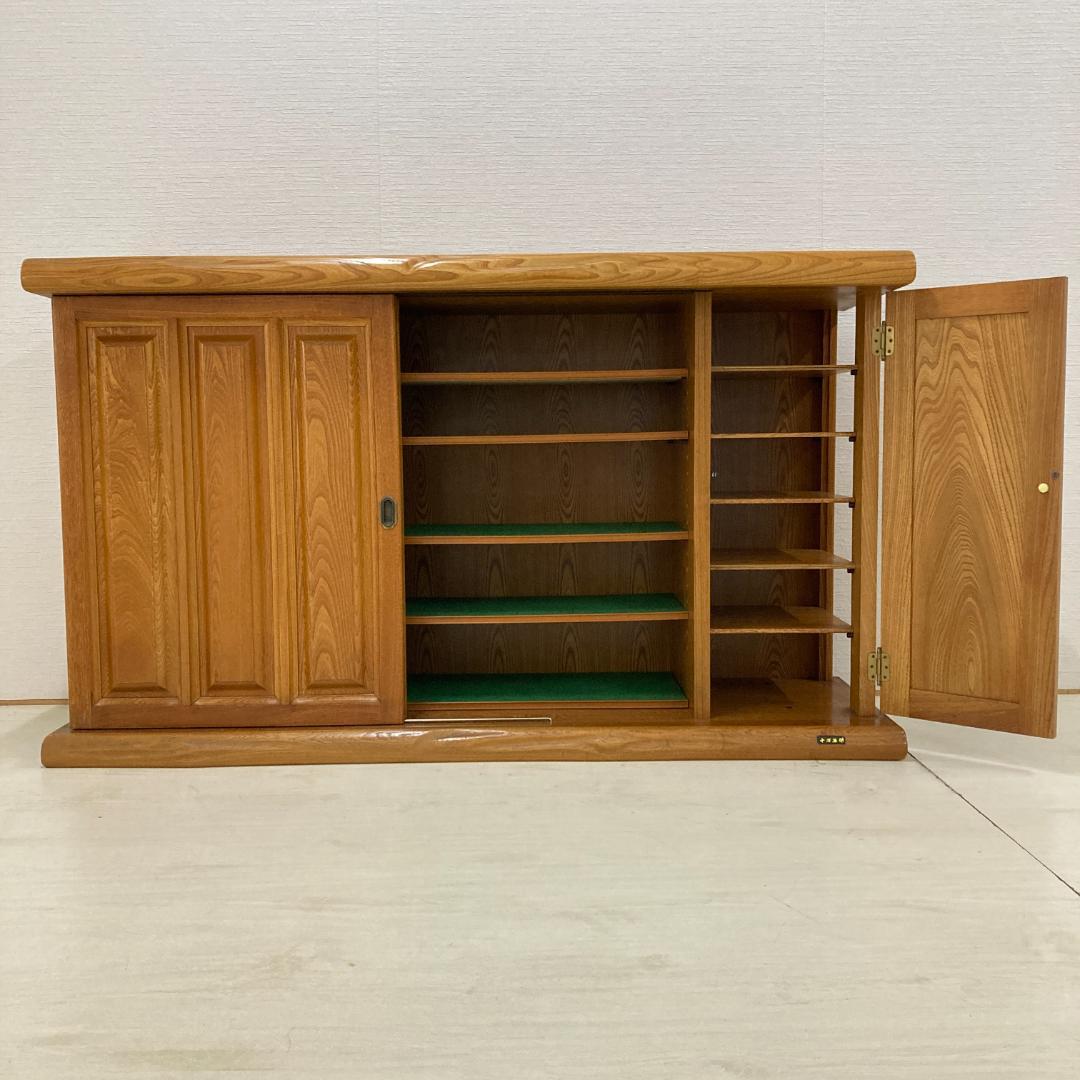 臼井家具工芸　十万石印　シューズボックス　下駄箱　150ｃｍ　和風