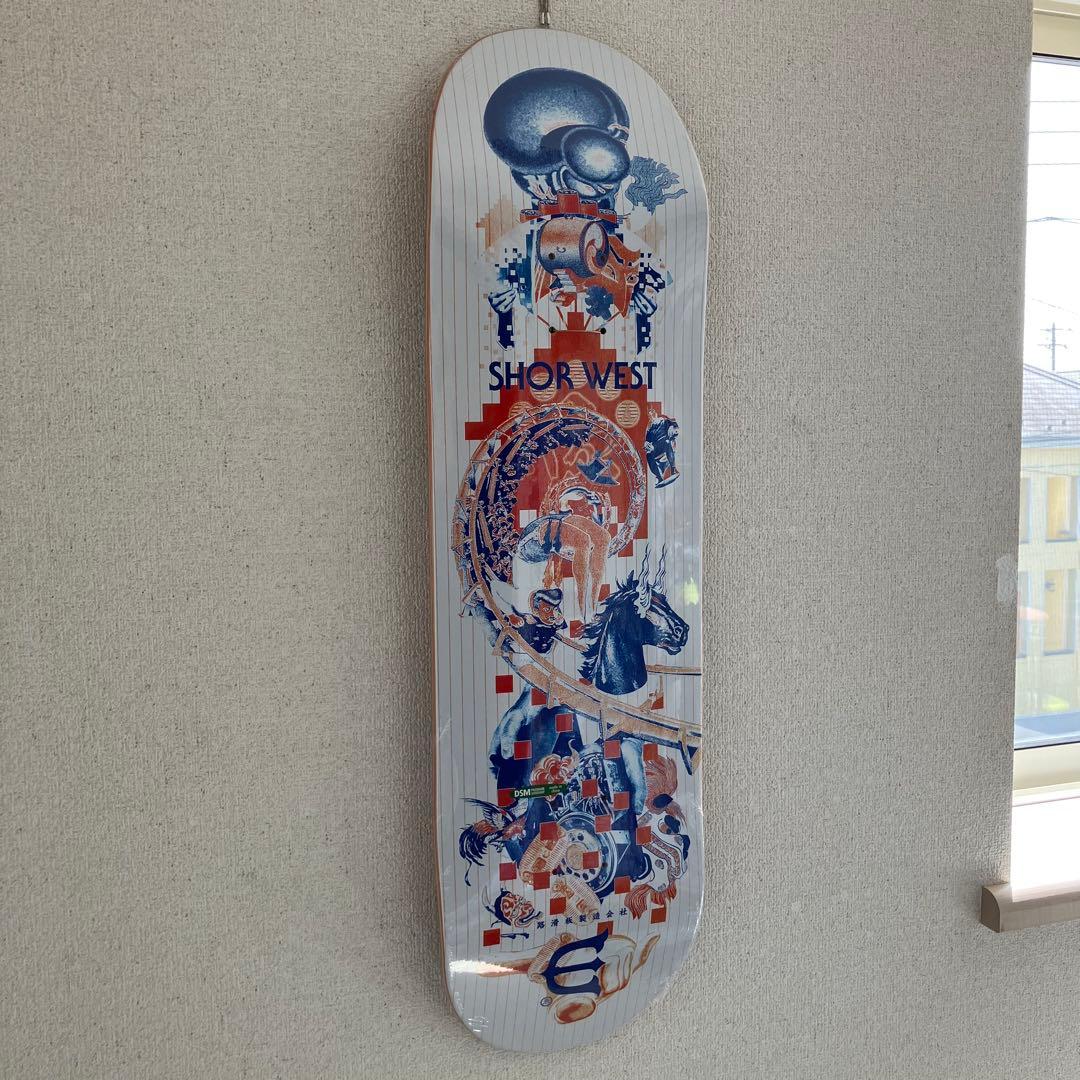 evisen スケートボート　デッキ　9インチ　壁掛けワイヤー希望あればあげます