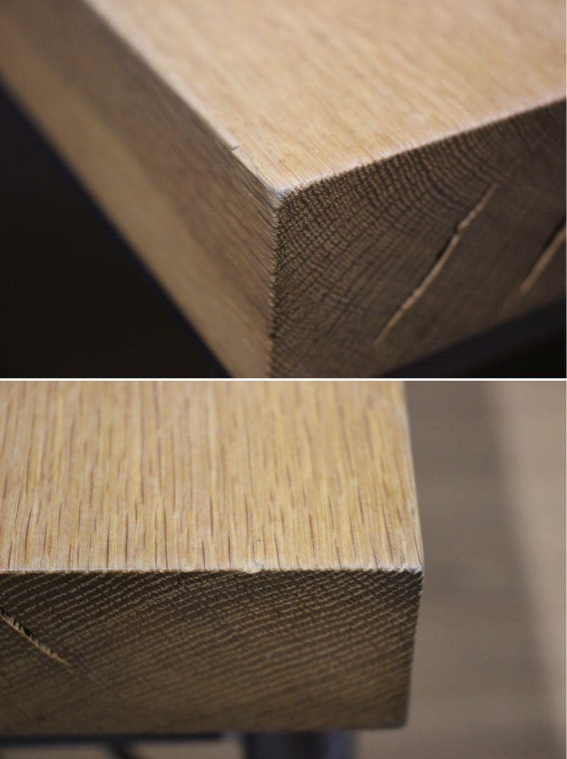 トラックファニチャー オーク アイアンレッグ ローテーブル