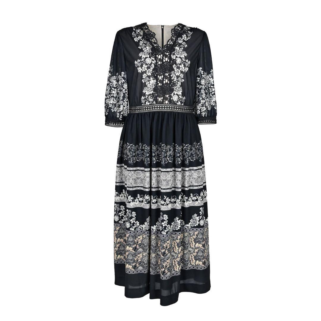 未使用　CHRISCELIN クリスセリーン 花柄プリントワンピース