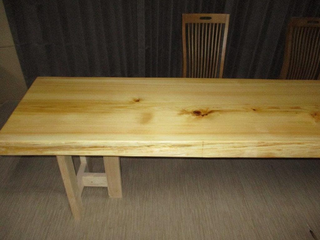 Z-076■　檜　ヒノキ　テーブル　ローテーブル　ダイニング　カウンター　一枚板