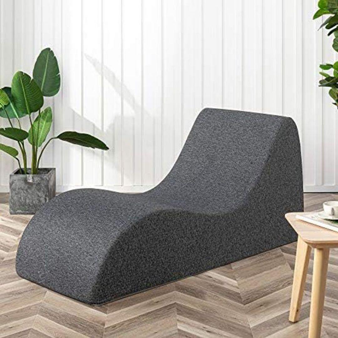 8/20迄値下げ【新品未開封】ZINUS ソファーチェア ダークグレー くつろぎ