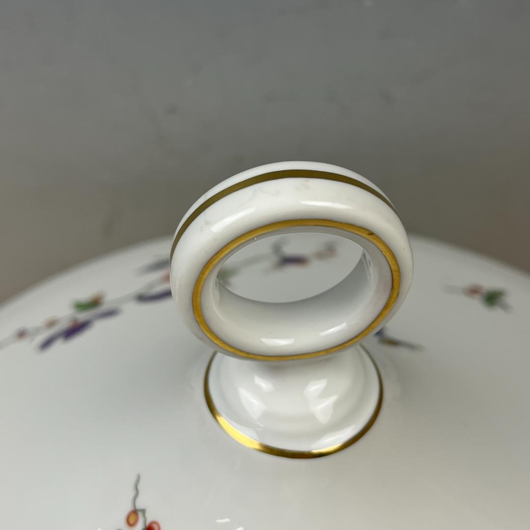 43 リチャード ジノリ スープチュリーン スープポット 花柄 蓋つき鉢 陶器