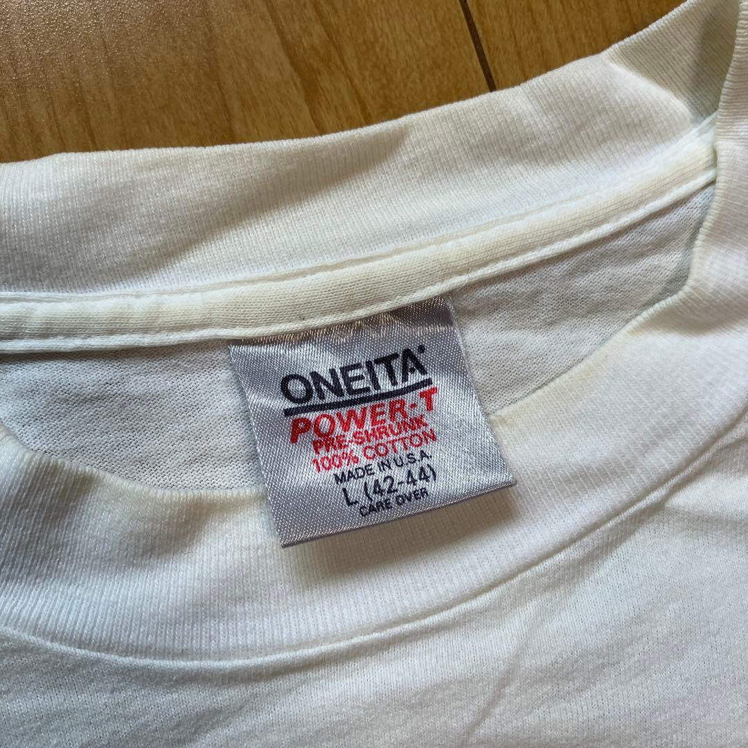 ronjon ロンT ホワイト L ONEITA USA製