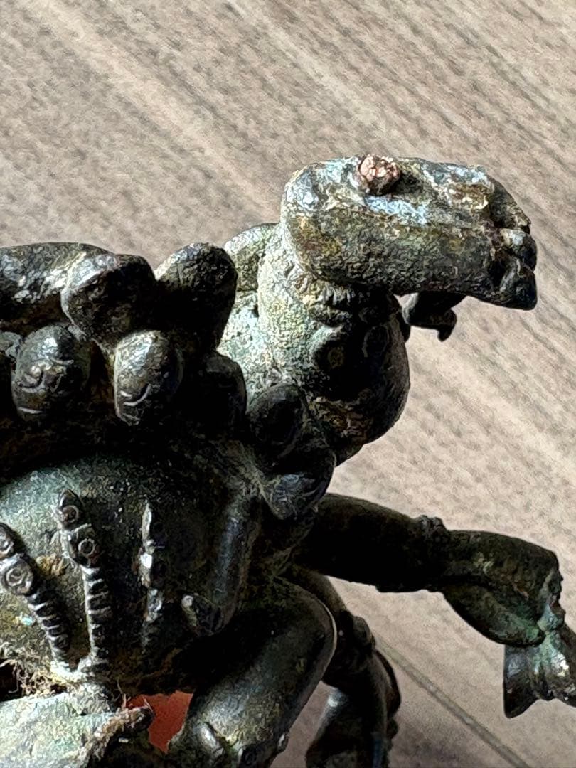 チベット仏教 マハーカーラ像　旧藏 清時代 古銅製