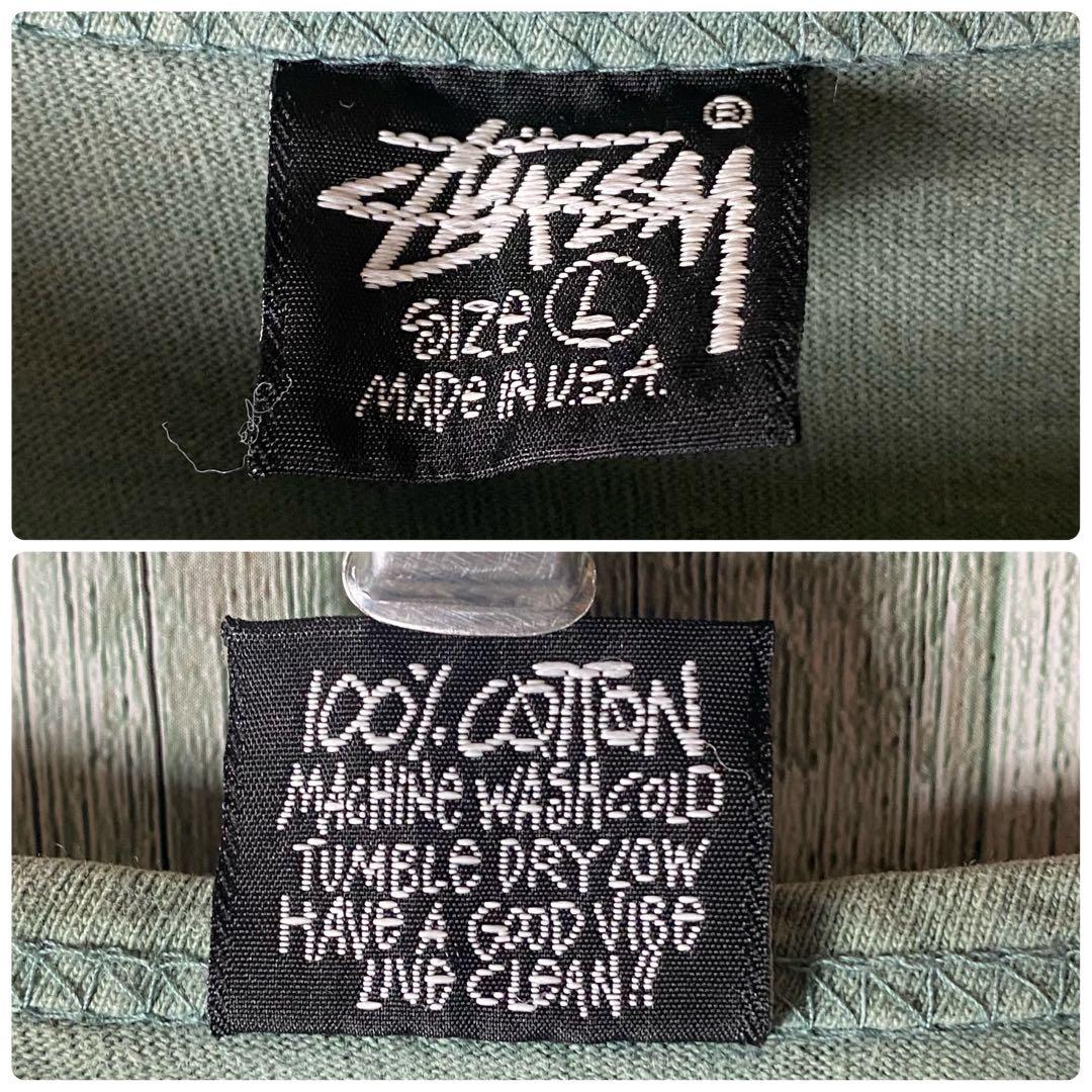 【※USA製】オールドステューシー★80s 黒タグ タンクトップ L