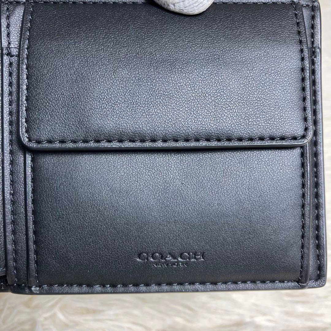 【極美品】 COACH シグネチャー フォールドウォレット