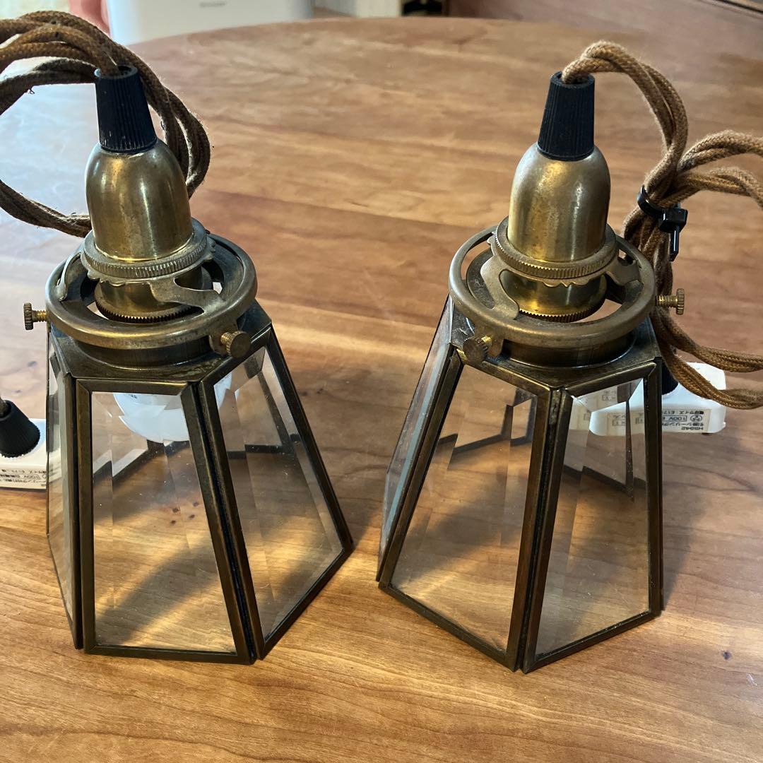 アンティーク風ライト　2個セット　コード付き