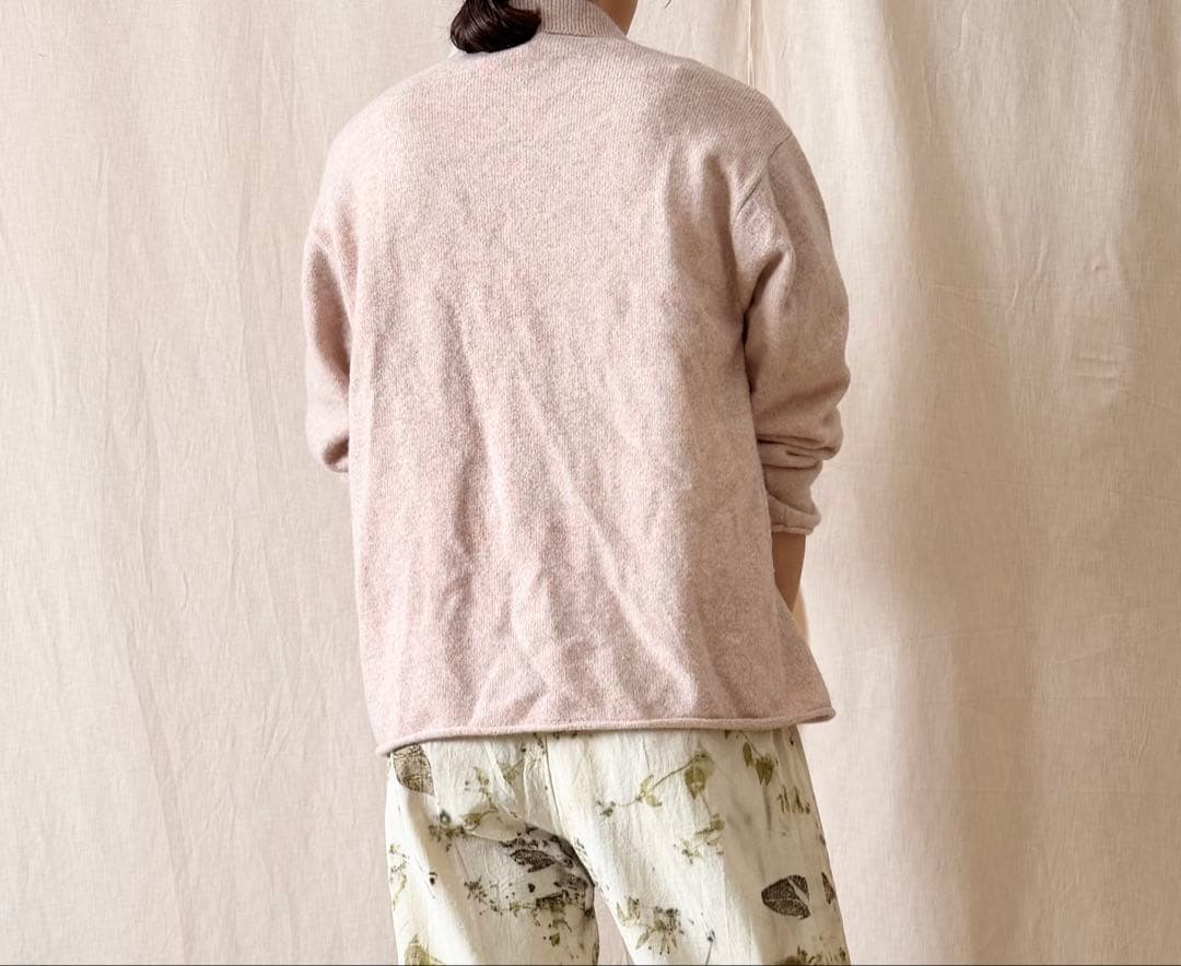 roku 6 ニットカーディガン　グローブ付き