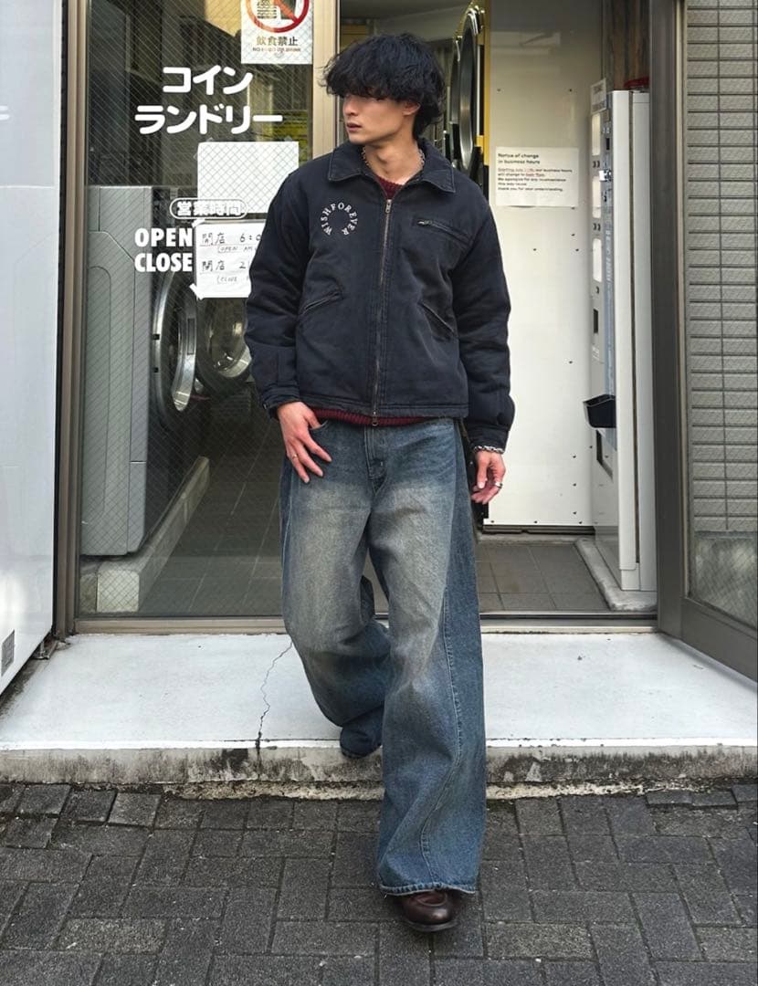 ドローコードビンテージライクショートダックジャケット