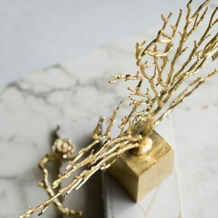 モダン ブラスツリー ゴールド 置物 オーナメント サンゴ