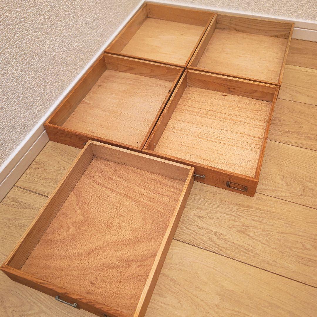 リペア済 美品　 5段小引き出し①　 昭和レトロ アンティーク　引き出し　年代物