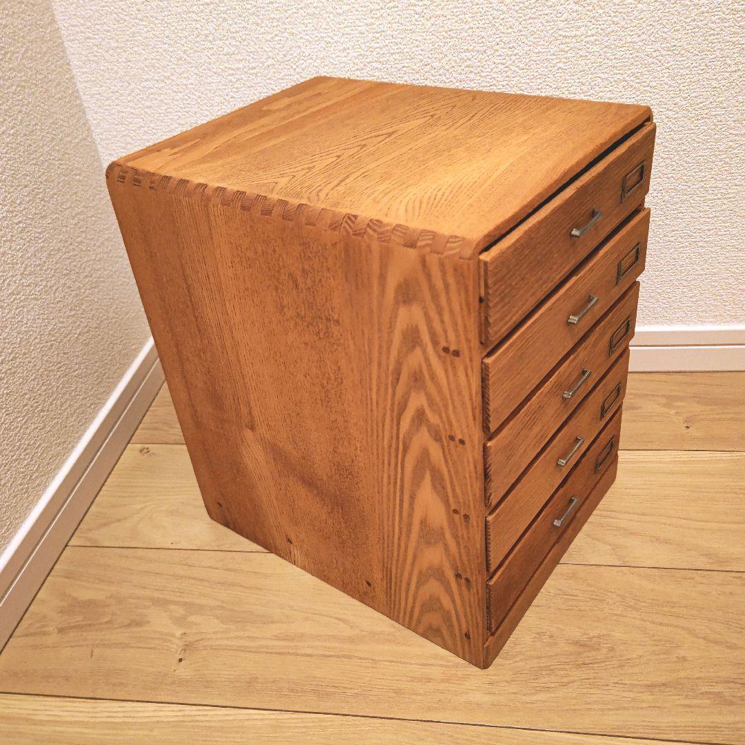 リペア済 美品　 5段小引き出し①　 昭和レトロ アンティーク　引き出し　年代物