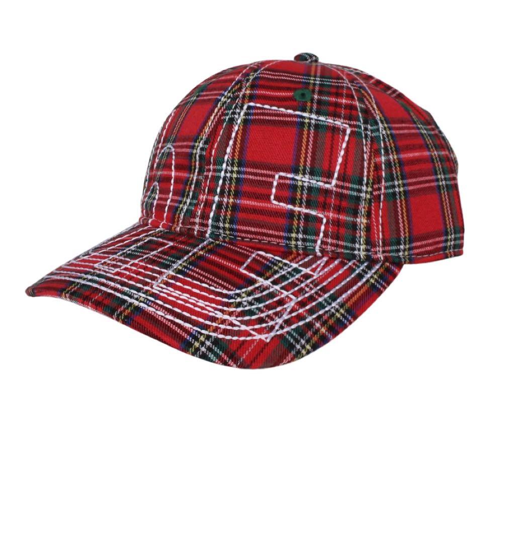 b.eautiful キャップ　赤チェック