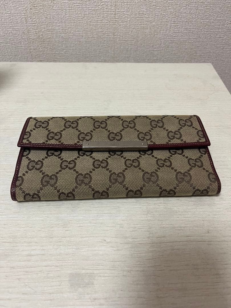 GUCCI 長財布 ベージュ/ブラウン
