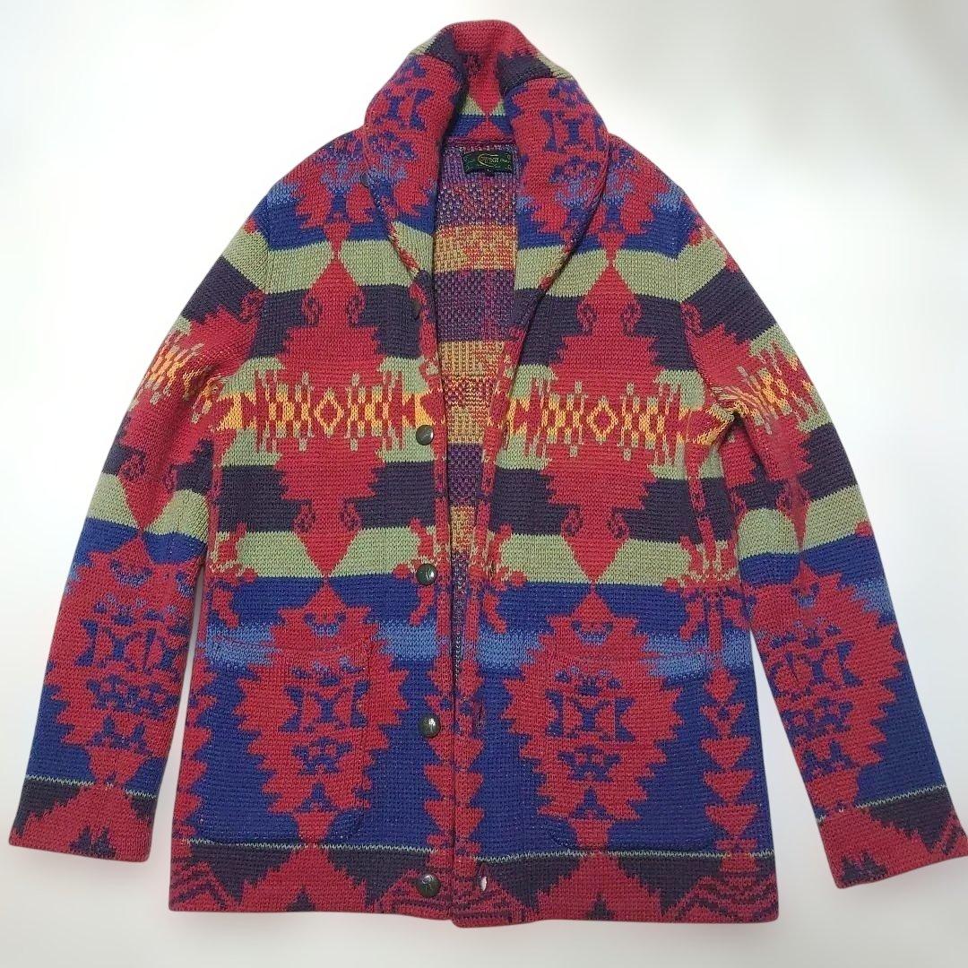 JELADO LAGUNACOWBOY ネイティブ柄ショールカラーガウン