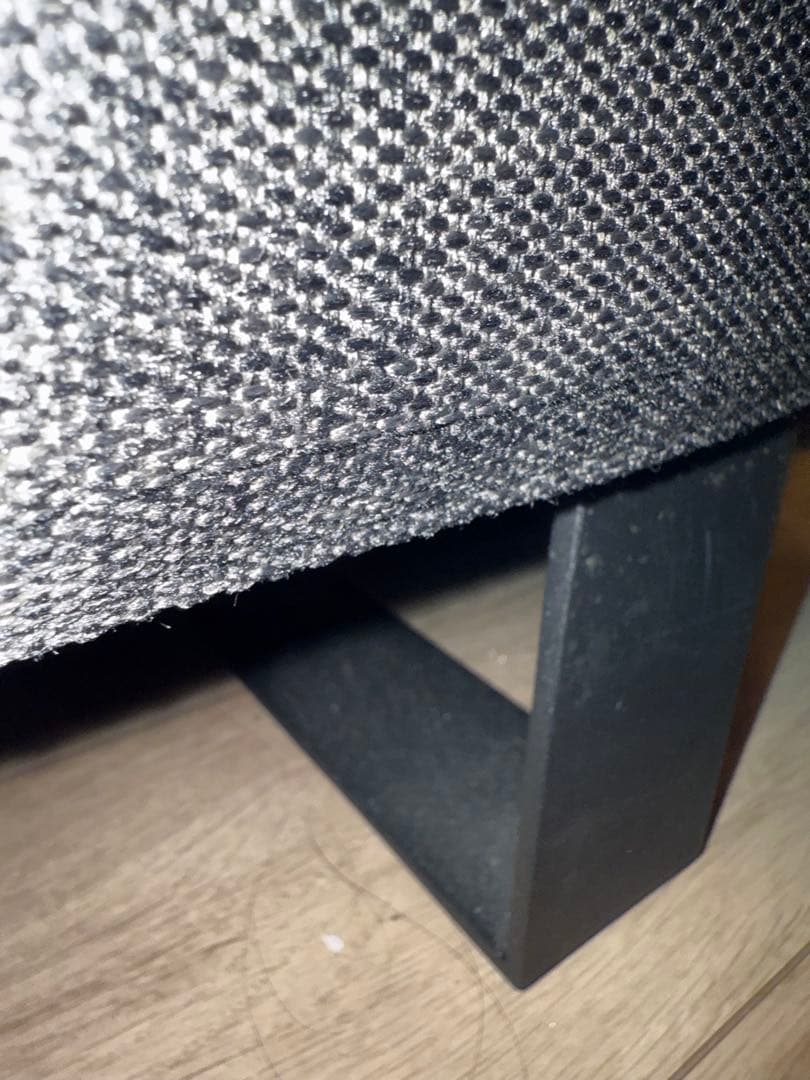 アルモニア　NUBE ダークグレー　ファブリックオットマン