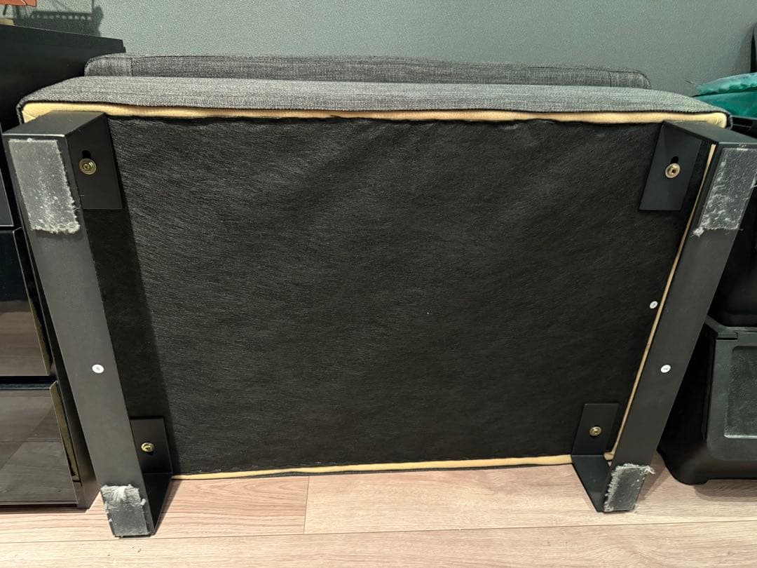 アルモニア　NUBE ダークグレー　ファブリックオットマン